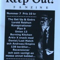 Keep Out Zine Nr. 7 (Union 13,Burning Kitchen,Get Up & Goers mfl)