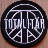 Totalitär – Symbol/Vit Logo (Embroidered/Broderad Patch)