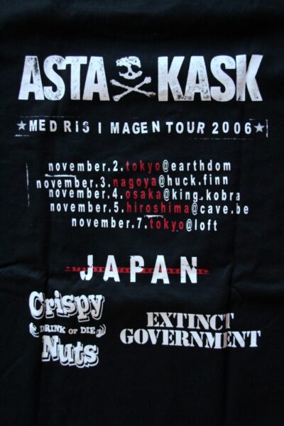 Asta Kask - Grey Skull/Japan Tour (Black T-S)
